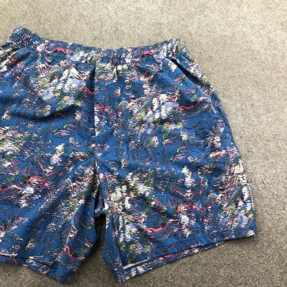 Lululemon Shorts Mens Large Multicolor Batik 9 Inch Athletic Running Gym Pockets
